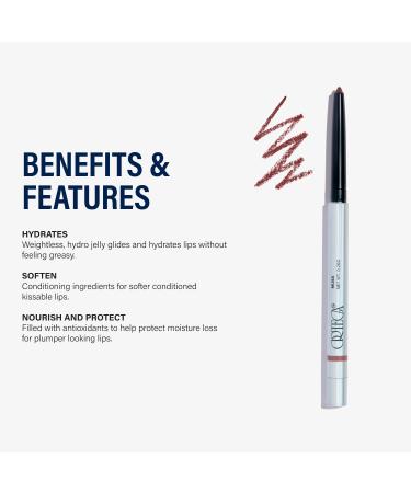 Ortega Beauty Soft Contour Lip Liner - Etienne Flex Tip for Precision | Talc-Free All-Day Smooth Wear | Plump Definition & Volume - Blue Agave & Vitamin E - Buy Online on GoSupps.com