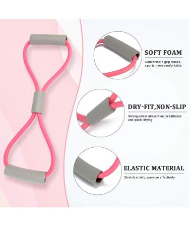 Resistance Band Figure 8 Resistance Bands Fitness Set Exercise Cord Tubes with Handle for Gym Yoga Outdoor (3Pcs) - Buy Online on GoSupps.com