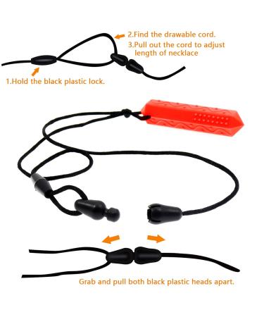 Kefu Colar Chain for Children | Sensory Silicone Bei ring for ADHD Teething Autism & Biting Needs | Speech Therapy Aid for Boys & Girls (5 Pack) - Buy Online on GoSupps.com
