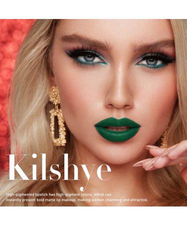 Kilshye Matte Liquid Lipstick - Gothic Green Lip Gloss for Halloween Costumes | Velvet Lipglaze for Women & Girls - Buy Online on GoSupps.com