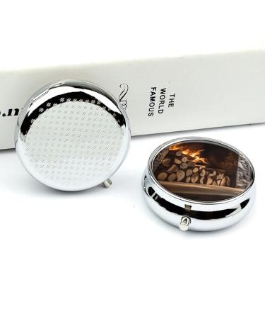 Portable 3 Compartment Wooden Pill Box - Travel-Friendly Pill Organizer for Purse & Pocket - Buy Online on GoSupps.com