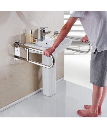 Grab Rail Home Bathroom Safety Handicap Grab Bar Foldable Grab Bars for Bathroom Safety Rail for Bathtubs and Showers Non-Slip Wal - Buy Online on GoSupps.com