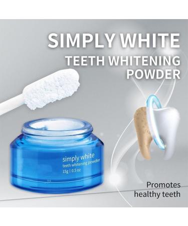 Natural Teeth Whitening Powder - Instant Stain Removal No Sensitivity Enamel-Safe - 5pcs - Buy Online on GoSupps.com