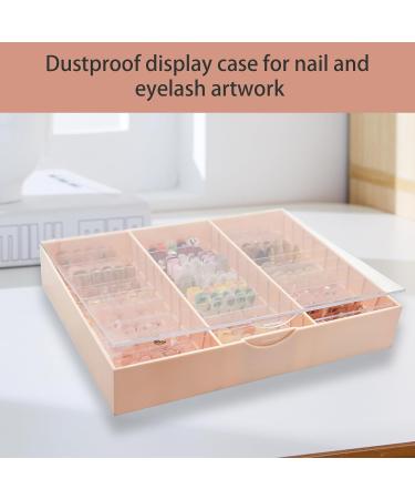 HIOPOIUYT Transparent Dustproof Box For False Nails Art Keep Your Masterpieces Clean Adjustable Dividers Easy To Carry Protective Case For Nail Products Light Grey - Buy Online on GoSupps.com