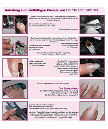 HN Hollywood Nails - PolyPlast Duo Form Tips | Premium Quality Nail Extensions for Professional Results - Free International Shipping - Buy Online on GoSupps.com