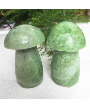 Saturey Natural Green Serpentine Quartz Mushroom Hsiuyen Jade Crystal Buttom Mushroom Healing 1pcs Suitable for Home - Buy Online on GoSupps.com