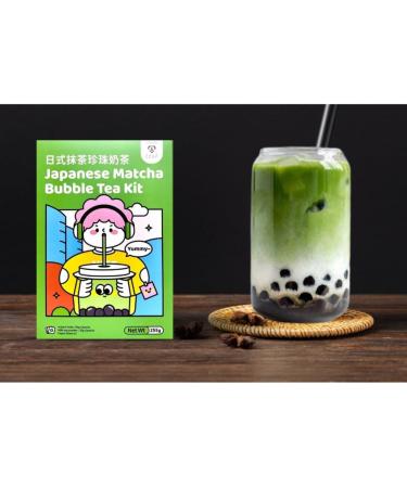 Tokimeki Bubble Tea Kit 255g - Easy Home Preparation | Hot or Cold | Perfect for Relaxing | Heartforcards Shipping Protection (Matcha) - Buy Online on GoSupps.com