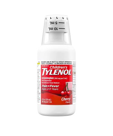Tylenol Children's Pain & Fever Liquid 4 oz - Cherry Blast Flavor - Buy Online on GoSupps.com