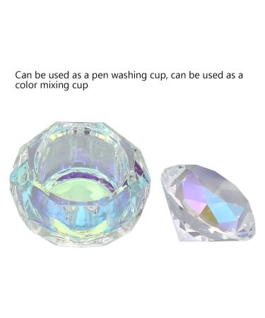 Nail Art Dappen Dish | Crystal Glass Bowl for Acrylic Liquid | Portable Nail Design Tool for Home & Salon - Buy Online on GoSupps.com