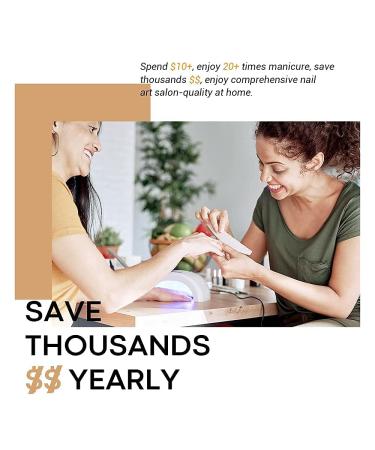 Modelones 6-Piece Nude Gel Nail Polish Set for All Skin Tones - Soak Off LED Gel Manicure Kit for DIY Nail Art at Home - Perfect Mother's Day Gift for Women - Buy Online on GoSupps.com