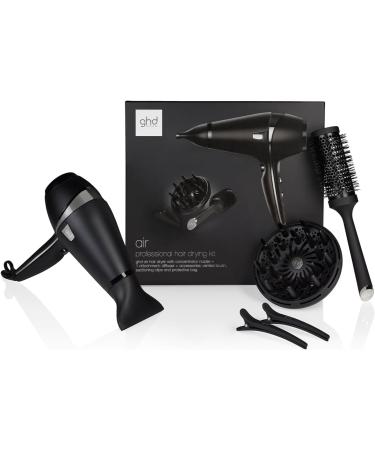 GHD Air Hair Dryer Kit 2100 watt hairdryer with diffuser round hairbrush 2 hair clips wide attachment and storage bag for the ultimate blowdry - Buy Online on GoSupps.com