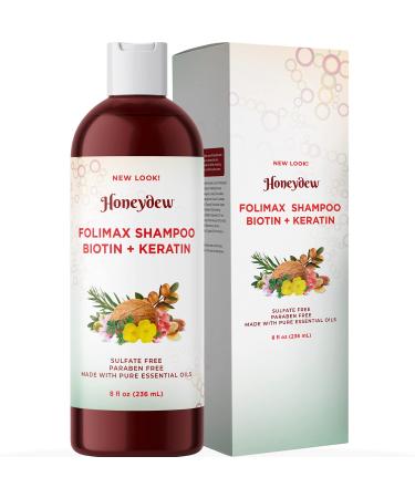 Folimax Biotin Shampoo for Thinning Hair - Volumizing Shampoo for Fine Hair with Pure Biotin for Men and Women - Keratin Biotin Hair Shampoo for Damaged Hair and Hair Volume with Essential Oils