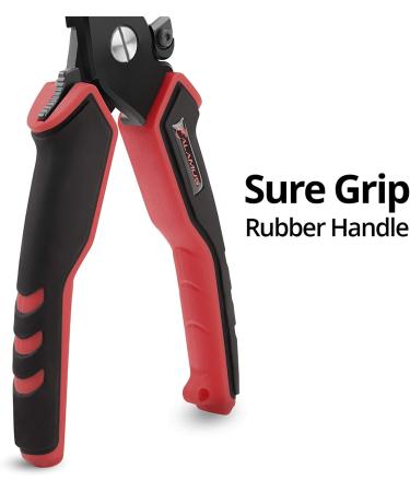 Calamus Fishing Pliers | Lightweight Aluminum Vanadium Cutters with Rubber Handles | Saltwater Resistant Gear for Men | Straight Nose - Red - Buy Online on GoSupps.com