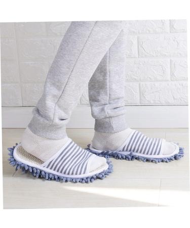 minkissy 2 Pairs Slippers Slipper Mop Slipper Cleaning Womens Socks Non Slip Socks Wooden Floor Cleaner Wood Floor Cleaner Cloth Slipper Indoor Shoes Multipurpose Non-slip Shoes 27x13cm 9x3pcs - Buy Online on GoSupps.com