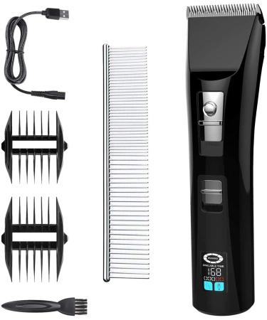 Electric Cordless Hair Clippers for Men Quiet LCD Display USB Rechargeable Beard Cutter Hair Trimmers Set Professional Grooming Haircut Kit for Adults Kids