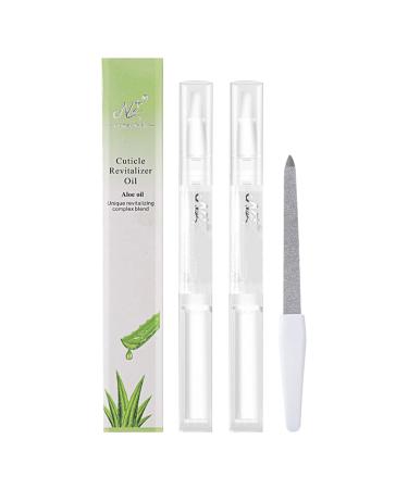2 pieces of nail care pen nail oil pen nail care nail polish pen nail skin oil for nails nail care stick nail nutrition oil with vitamin E & aloe vera for well -groomed fingernails & toenails luhui