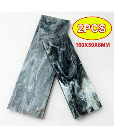 2PCS 160X50X8MM Marble Texture Acrylic Knife Scale Sword Blank Set - Buy Online on GoSupps.com
