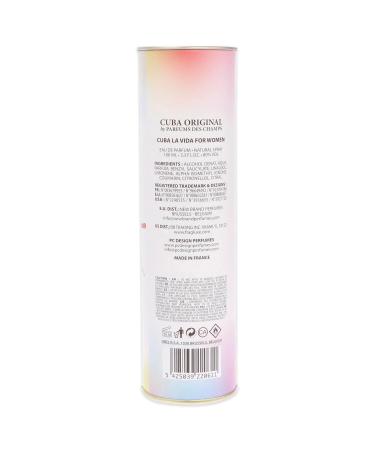 Cuba La Vida Eau De Parfum Spray | Fragrance for Women 3/3 Ounce (I0080103) Cedar Fresh Lavender Rose 3.4 Fl Oz (Pack of 1) - Buy Online on GoSupps.com
