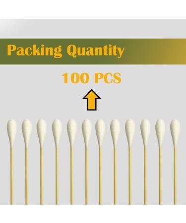 6 Inch Large Cotton Swabs - 100PCS Highly Absorbent Tipped Applicators with Bamboo Sticks | Ideal for Pet Care - Buy Online on GoSupps.com