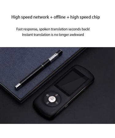 Instant Translator Device Smart Language Translator Device Smart Language Voice 2.4 Inch Touch Screen 28 Languages WiFi Pocket Electronic Translators Learning (White) Elegant Black - Buy Online on GoSupps.com