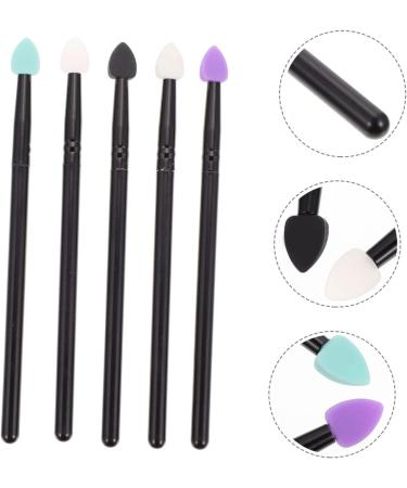 WOONEKY 5 Pcs Eyeshadow Brush Eyeshadow Applicator Sponge Applicator Makeup Applicator Brush Aluminum - Buy Online on GoSupps.com