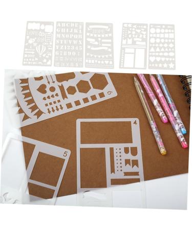 NUOBESTY 10pcs Diy Stencils Template Scrapbooking Stencils Fashion Drawing Stencils Flower Stencil Ledger - Buy Online on GoSupps.com