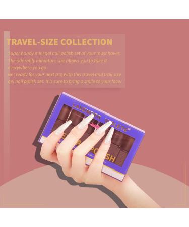 Lavender Violets 13-Piece Gel Nail Polish Kit with Earth Tone Glitter, Ruby Red, Shimmer Gold - UV/LED Soak Off, Base Coat, Matte Top Coat, Nail File - Manicure Starter Kit | Earthly Elegance-679 - Buy Online on GoSupps.com