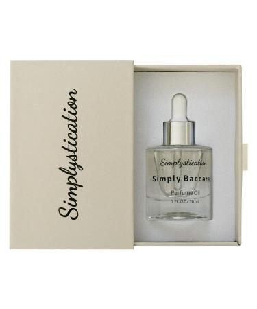 Simply Baccarat Perfume Oil Unisex Long Lasting Fragrance Oil Perfume Travel Size Perfume for Daily Use Vegan & Cruelty-Free Dropper Perfume 30ml 30 ml Simply Baccarat
