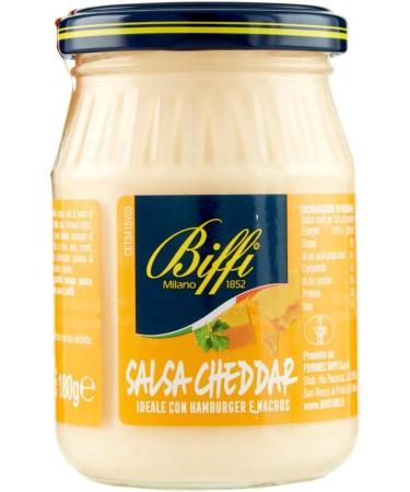  Italian Gourmet E.R. Biffi Cheddar Salsa Set of 6 sauces ideal for nachos sandwiches and hamburgers 180g + Italian gourmet polpa 400g - Buy Online on GoSupps.com
