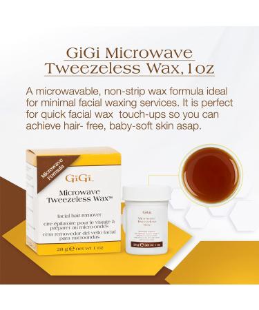 GiGi Microwave Tweezeless Wax 1 oz - Facial Hair Remover - Buy Online on GoSupps.com