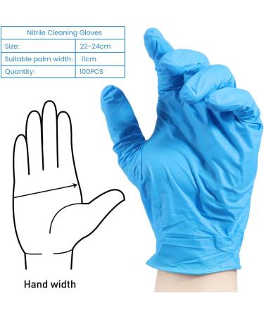 GUANSHANG Nitrile Cleaning Gloves Reusable Nitrile Gloves Latex-Free Powder-Free Nitrile Gloves Non-slip Cleaning Gloves High Elasticity Comfortable Nitrile Gloves for Cleaning Food Prep AT - Buy Online on GoSupps.com