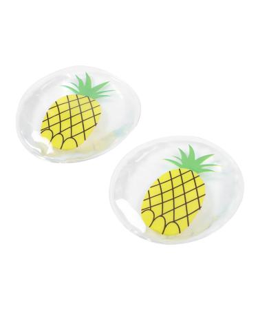 Iwowhero 1 pair of eye mask eye flap the eye cover for cooling Cold compress Cooling eye pads eye spots made of ice eye protection gel ice pad packaged.