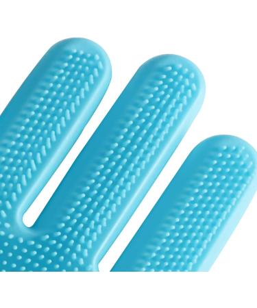 Red Stone - Silicone Gloves for Washing Frets Food Grade Antibacterial Heat Resistant Ideal for Dishwashing Kitchen Car Pets Bathroom - Buy Online on GoSupps.com