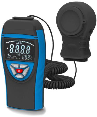 ANNMETER Light Illuminance Meter, Digital Luxmeter AN-8801C Measures 0-40,000Lux/ Footcandle with Separate Lumen Sensor, Lux/FC Lights Tester for Plant LED Office