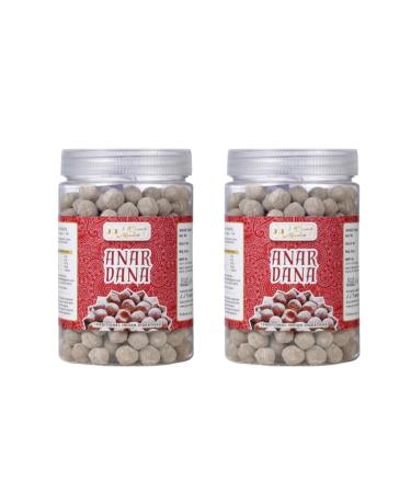 JJ Crunch N Munch Anardana Churan Goli - Pack of 2 (350 Gram Each) Anar dana Traditional Churans Goli - After Meal Mouth Freshner Hygenically Jar Packed