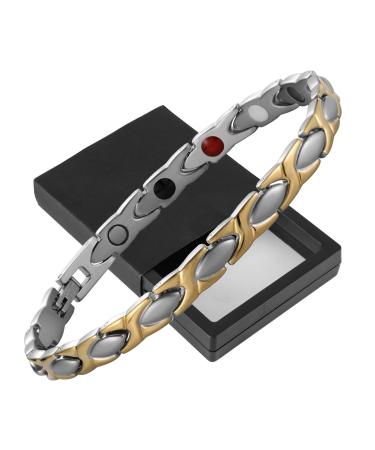 Yinox Magnet Therapy Schmewit for women jewelry with health elements magnetic jewelry for women can alleviate arthritis pain and migraines gold-2