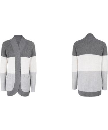 Zudoo Knitted Outerwear | Soft Open Front Long Sleeve Warm Casual Travel Sweater - Gray L for International Shipping - Buy Online on GoSupps.com