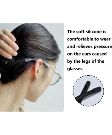 Buy Zooetway 6-Piece Silicone Glasses Bracket Set | Anti-Slip Elasticity Ear Hook Caps for Running Sports | Universal Fit (Black Brown Transparent White) - Buy Online on GoSupps.com