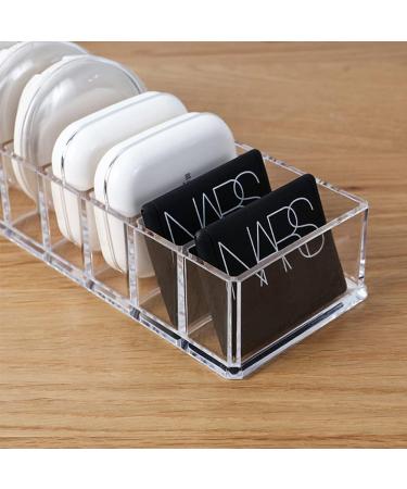 Koomuao Makeup Organizer Plastic Cosmetic Storage Palette with 8 Transparent Compartments for Eyeshadow Contour and Blush Holder for Vanity Countertop and Bathroom - Buy Online on GoSupps.com