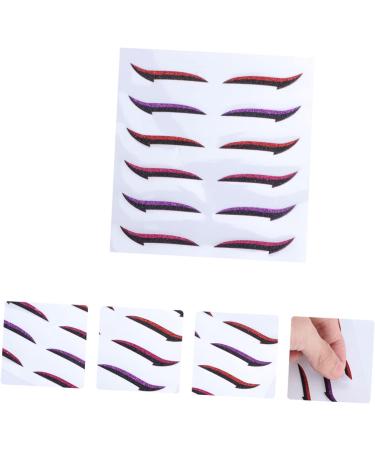 TOVINANNA 12 Pairs Glitter Eyeliner Double Sided Eyelid Tape Eyeshadow Glitter Tape Frog Headband Sticker - Buy Online on GoSupps.com