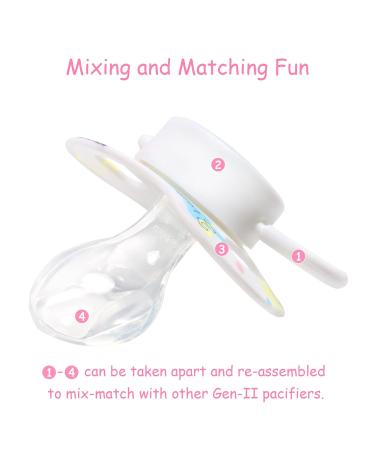 LittleForBig Large Shield Pacifier Generation II - Vintage Baby Pattern Adult Size Set | International Shipping Available - Buy Online on GoSupps.com