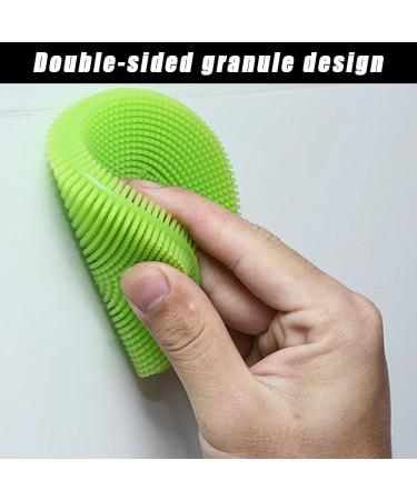 KAMNIK Multi-Purpose Dishwashing Silicone Cleaning Mat Kitchen Household Pot Washing Cleaning Brush Fruit Washing Silicone Scouring Pad (B-2pc) - Buy Online on GoSupps.com