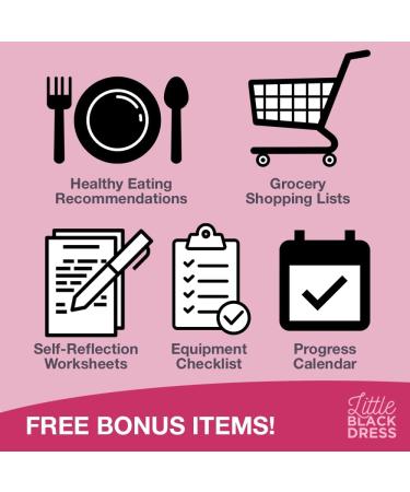 Little Black Dress Full Body Exercise DVD for Women Seniors and Beginners | 8-Minute Low-Impact Workouts at Home with Healthy Eating Guidance - Buy Online on GoSupps.com