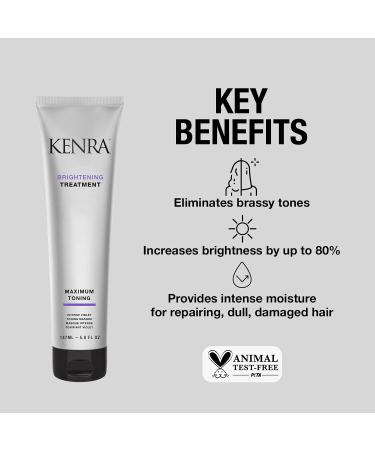 Kenra Brightening Treatment | Intense Violet Toning Masque | Eliminates Brassiness | 5 Fl Oz (Pack of 1) - Buy Online on GoSupps.com