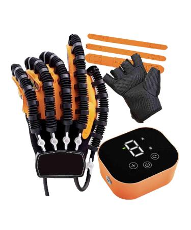 Hand Rehabilitation Robot Gloves Intensity Adjustable Hemiplegia Stroke Arthritis Left & Right Hand Finger Rehabilitation Trainer Relieve Hand Stiffness Chargeable left hand Medium