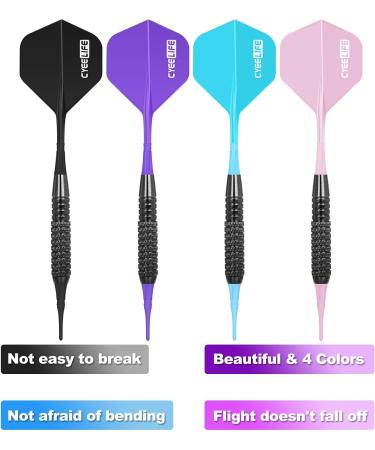 CyeeLife Soft Tip Darts Set 16g - Integrated Flights & 100 Plastic Points - Colorful & Durable - Easy to Use & Long-lasting - Buy Online on GoSupps.com