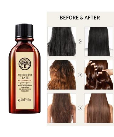 Morocco Nut Hair Essential Oil 60ml - Curly Hair Nourishing Scalp Repair Treatment | Argan Oil Leave-In Conditioner for Women & Girls - Buy Online on GoSupps.com