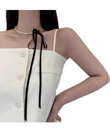 Oralgo's Stylish Double-Layered Pearl Necklace - Unique Charm Design for Daily Wear - Imitational Pearls - Buy Online on GoSupps.com