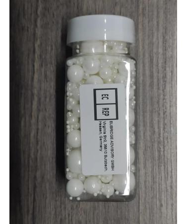 Edible White Pearl Sugar Sprinkles | Cake & Cupcake Toppers | Cookie Decorations for Weddings & Daily Treats - Buy Online on GoSupps.com