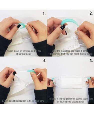 Mask Ear Protectors (2 Pairs) - Silicone Ear Protection Hooks for Ultimate Comfort | Shop Now - Buy Online on GoSupps.com